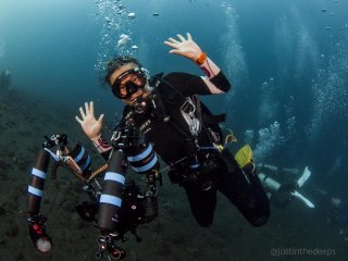 A serious diver (and its operator)